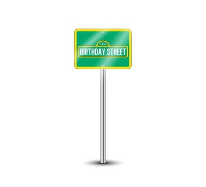 Reflective Sesame Street Signs
