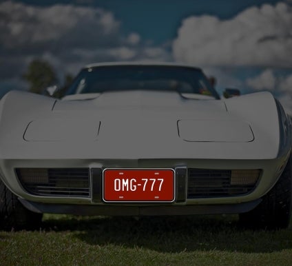 Reflective Funny License Plates