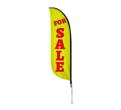 Pre-Printed For Sale Feather Flag