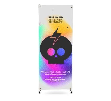 Korean Style X Banner Stands