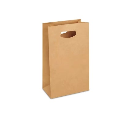Die-Cut Handle Bags - Brown