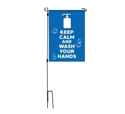 Precaution Garden Flags