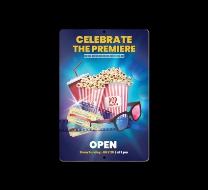 Reflective Movie Signs