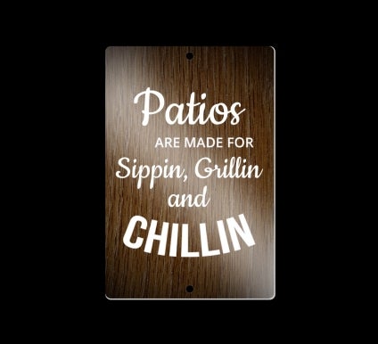 Reflective Patio Signs