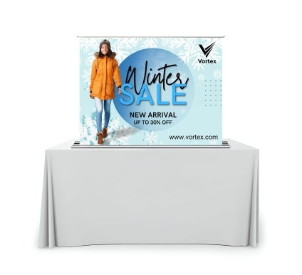 Silverstep Tabletop 48'' Retractable Banner Stand