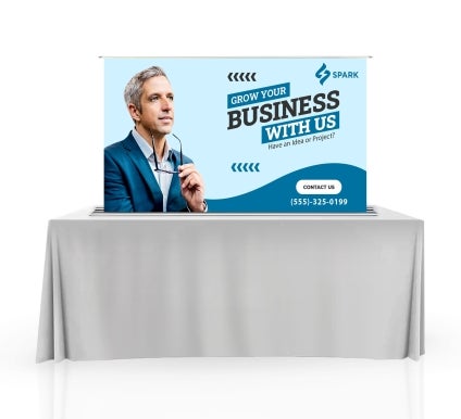 Silverstep Tabletop 60'' Retractable Banner Stand