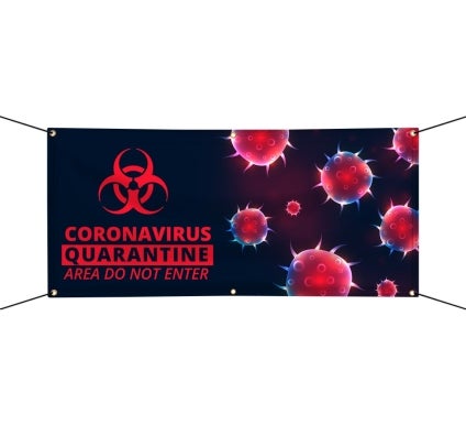 Vinyl Precaution Banners