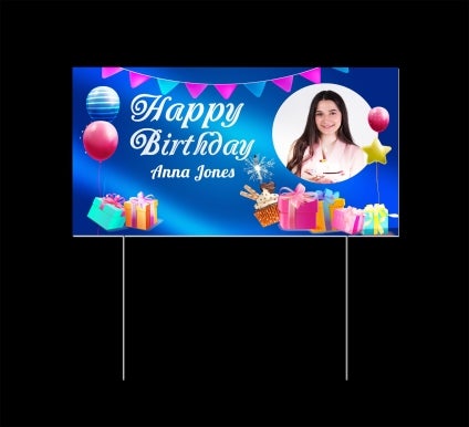 Reflective Birthday Yard Signs