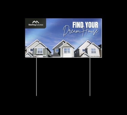 Reflective Real Estate Yard Signs