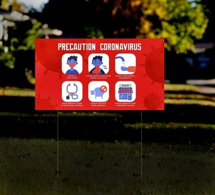 HIP Reflective Yard Precaution Signs