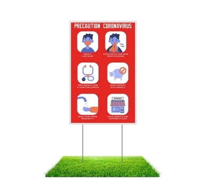 Yard Precaution Signs