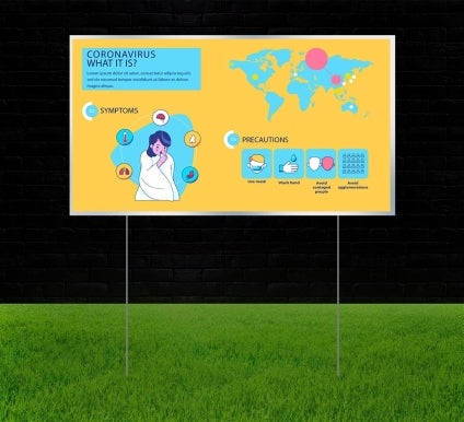 Reflective Yard Awareness Signs