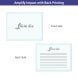 Flat Note Cards