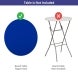 31.5 Inch Round Table-Top Cover - Blue