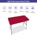 6 Ft Rectangle Table-Top Cover - Red