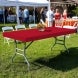 8 Ft Rectangle Table-Top Cover - Red