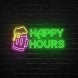 Happy Hours Neon Sign