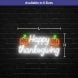 Happy Thanksgiving Pumpkin LED Neon Sign