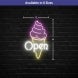 Ice Cream Open Neon Sign