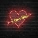 I Love You Neon Sign
