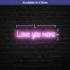 Love You More Neon Sign
