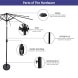 Solid Outdoor Umbrella