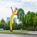 Yellow with Red Arms Inflatable Tube Man