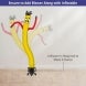 Yellow with Red Arms Inflatable Tube Man