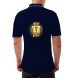 Men's Blue Cotton Polo Shirt- Printed