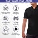 Men's Black Cotton Polo Shirt - Embroidered