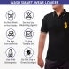 Men's Black Polo Shirt - Printed