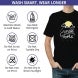 Men's Black Printed T-Shirt - Crew Neck