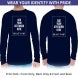 Men's Blue Printed Long Sleeves T-Shirt - Crew Neck