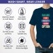 Men's Blue Printed T-Shirt - Crew Neck
