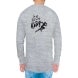 Custom Grey Printed Long Sleeves T-Shirt - Crew Neck