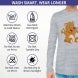 Custom Grey Printed Long Sleeves T-Shirt - Crew Neck
