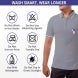 Men's Grey Polo Shirt - Printed