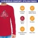 Men's Printed Long Sleeves T-Shirt - Crew Neck