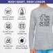 Men's Printed Long Sleeves T-Shirt - Crew Neck