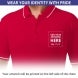 Men's Red Polo Shirt - Embroidered