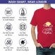 Men's Red Printed T-shirt - Crew Neck