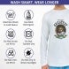 Men's White Printed Long Sleeves T-Shirt - Crew Neck
