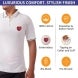 Men's White Polo Shirt - Embroidered