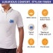 Men's White Polo Shirt - Printed