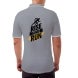Men's Grey Cotton Polo Shirt - Printed
