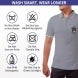Men's Grey Cotton Polo Shirt - Printed