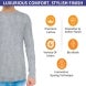 Men's Long Sleeves T-Shirt - Crew Neck