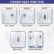 Men's Printed Long Sleeve Organic T shirt - Crew Neck 