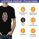 Men's Printed Organic T shirt - Crew Neck 