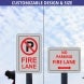 No Parking Fire Lane Signs